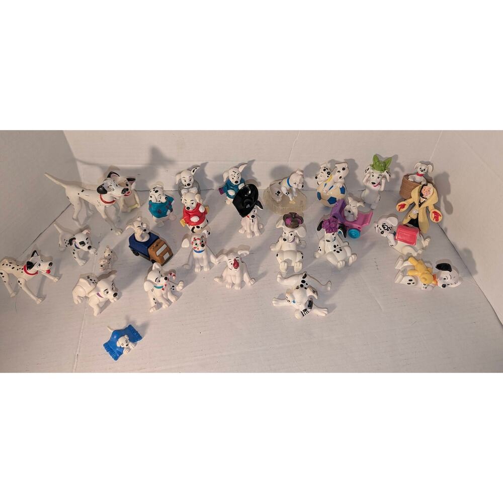 Vintage Disney 101 Dalmatians Collectible Figures McDonalds Rubber